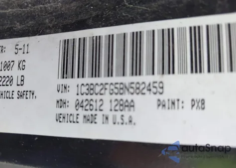 2011 Chrysler 200 Limited z USA, uszkodzony, nr VIN 1C3BC2FG5BN582459